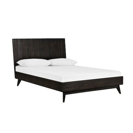 Armen Living Baly Acacia Mid-Century Platform Queen Bed LCLFBDQN